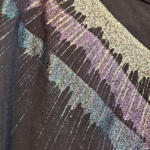 Vintage Southwestern Spin Art Painted Tshirt Coyote Howling At The Moon XL - Picture 4 of 8